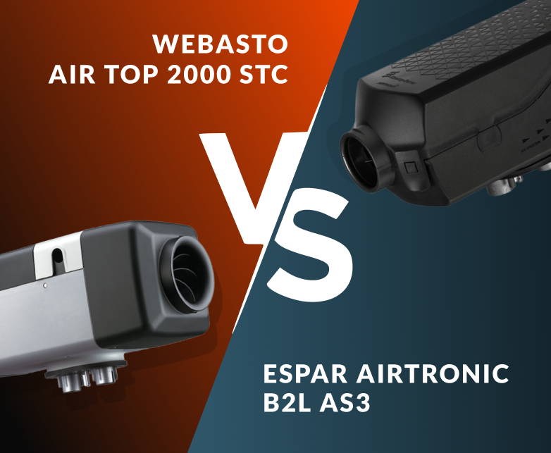 Webasto Air Top 2000 STC Petrol vs. Espar Airtronic AS3 B2L - HEATSO