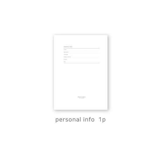 Personal data - O-CHECK 2020 Les beaux jours dated weekly diary planner