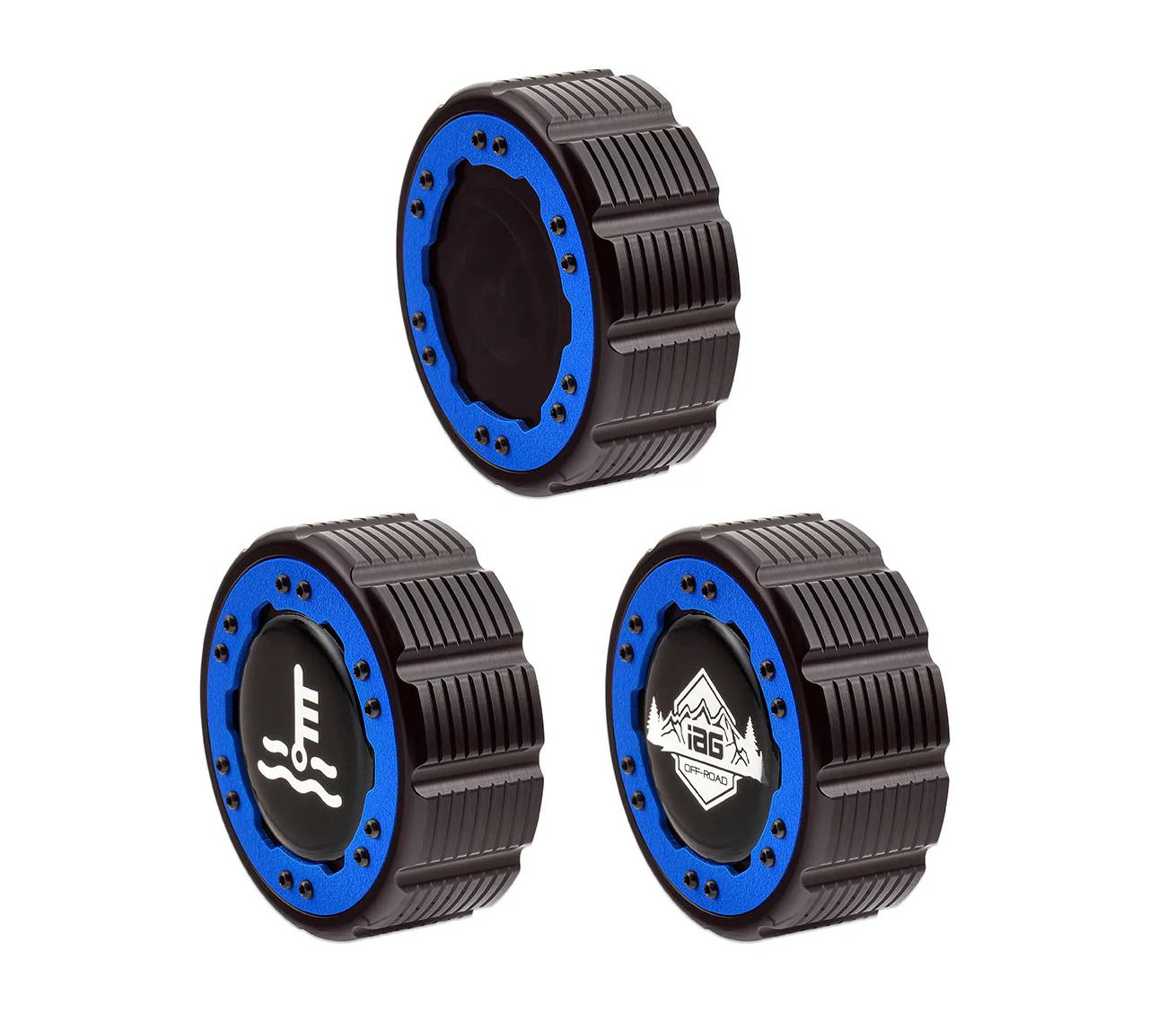 IAG Off-Road Beadlock Coolant Cap Emblem Options