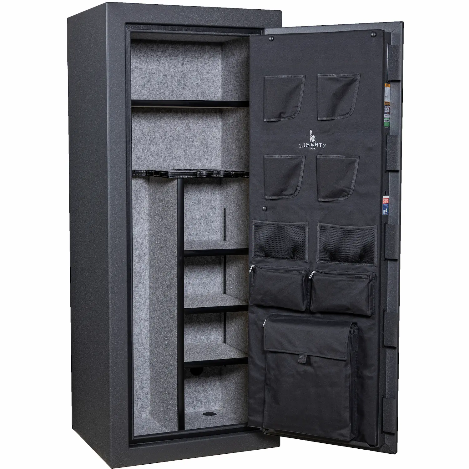 Liberty Safe's limited-edition 250th Commemorative Centurion 18 in Forged black featuring exclusive patriotic artwork
