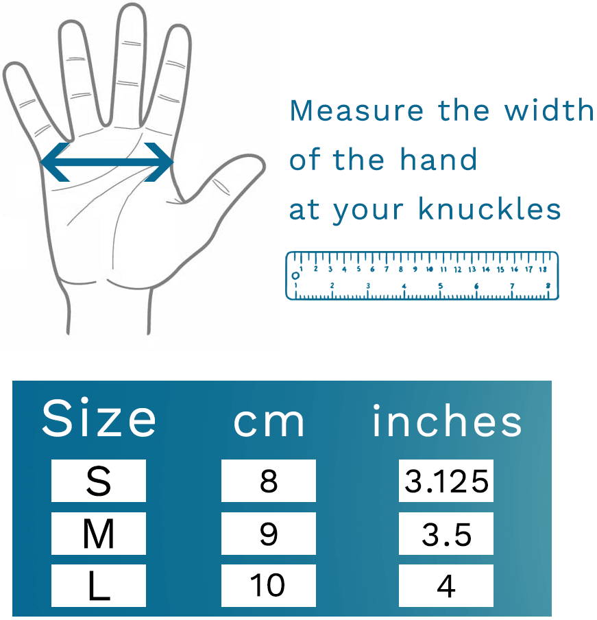 MrKnuckle Compression Gloves Size Chart