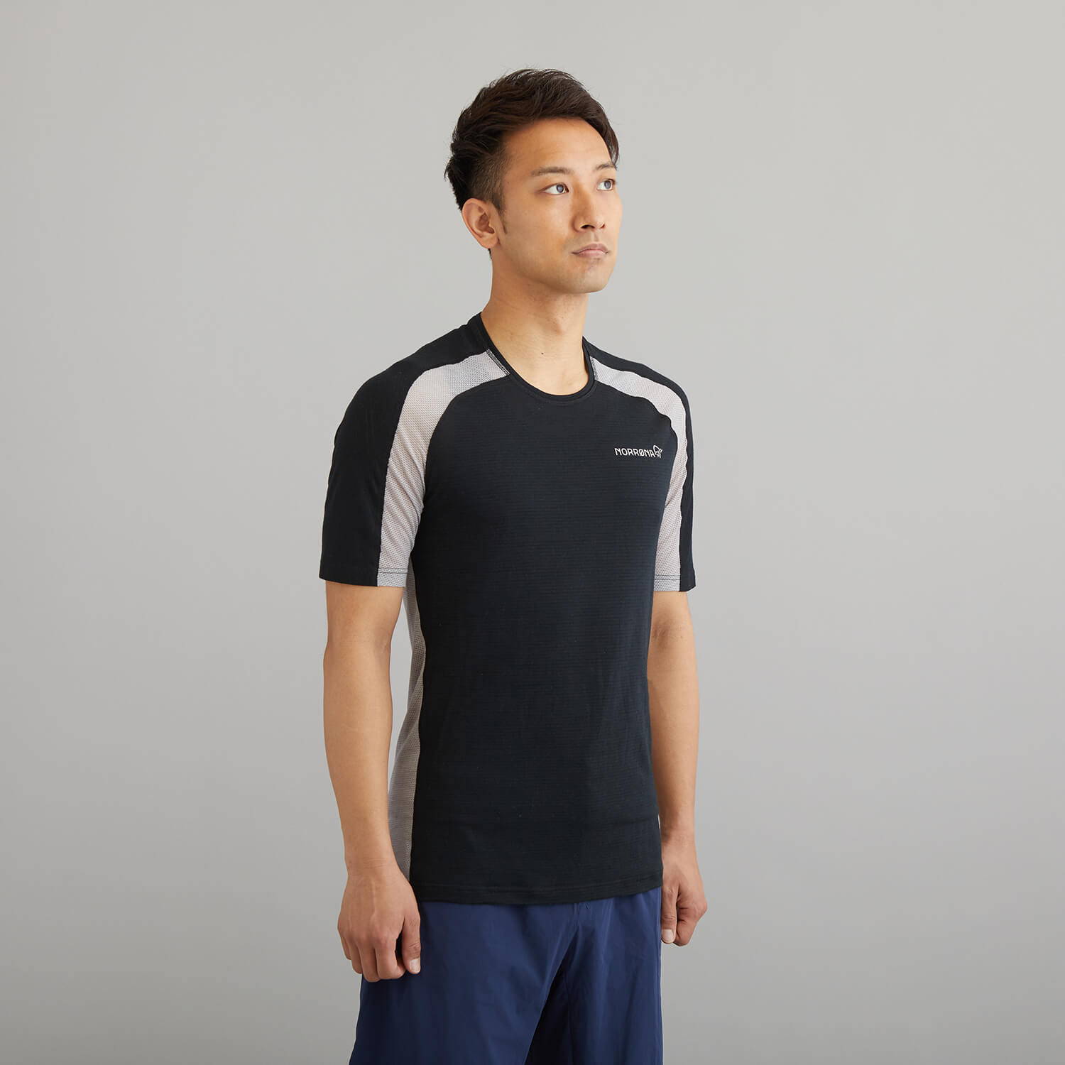 NORRONA（ノローナ）/ビティホーン ウールTシャツ/ブラック/MENS