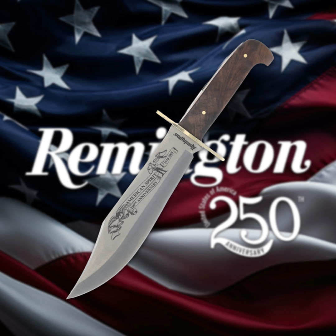 Knife on an American flag background, with 