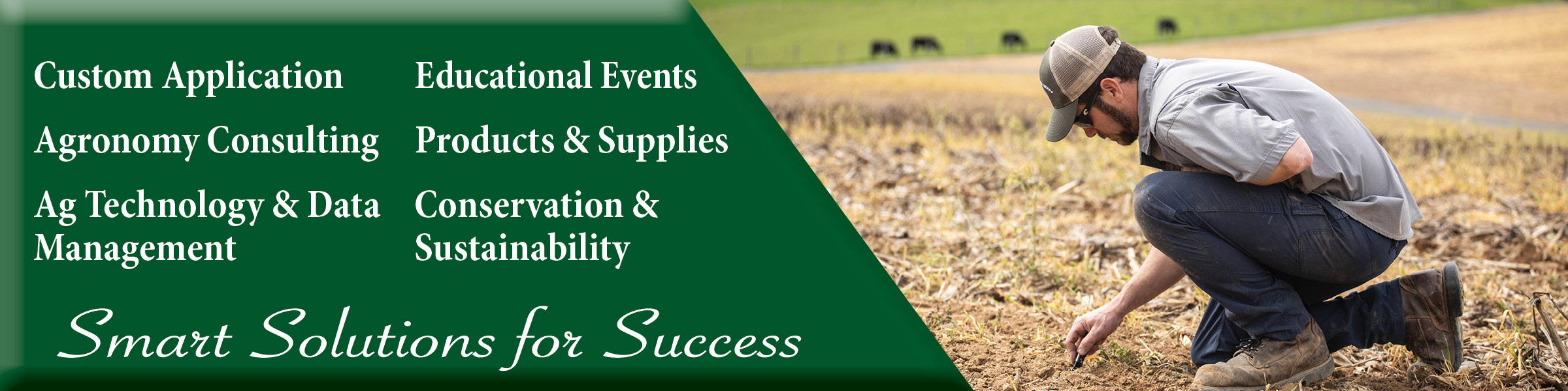 Agronomy Banner, Smart Solutions for Success