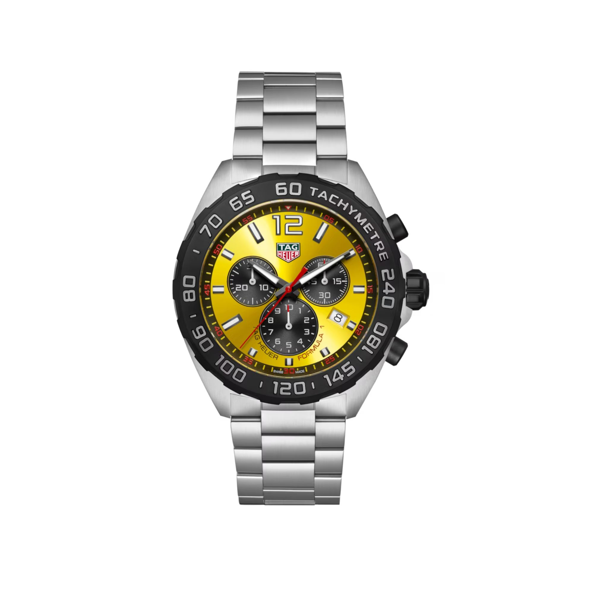 Tag Heuer yellow dial watch
