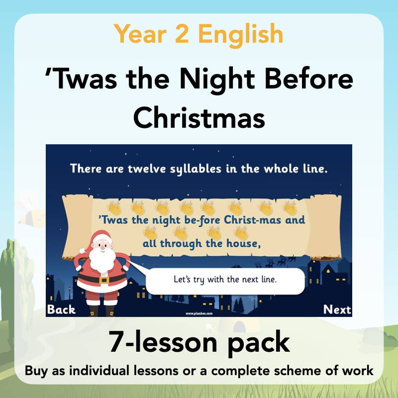 KS1 Reading Comprehension - Twas the Night Before Christmas