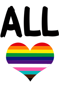 All logo, rainbow heart. Image links to NOH8 COLLECTION