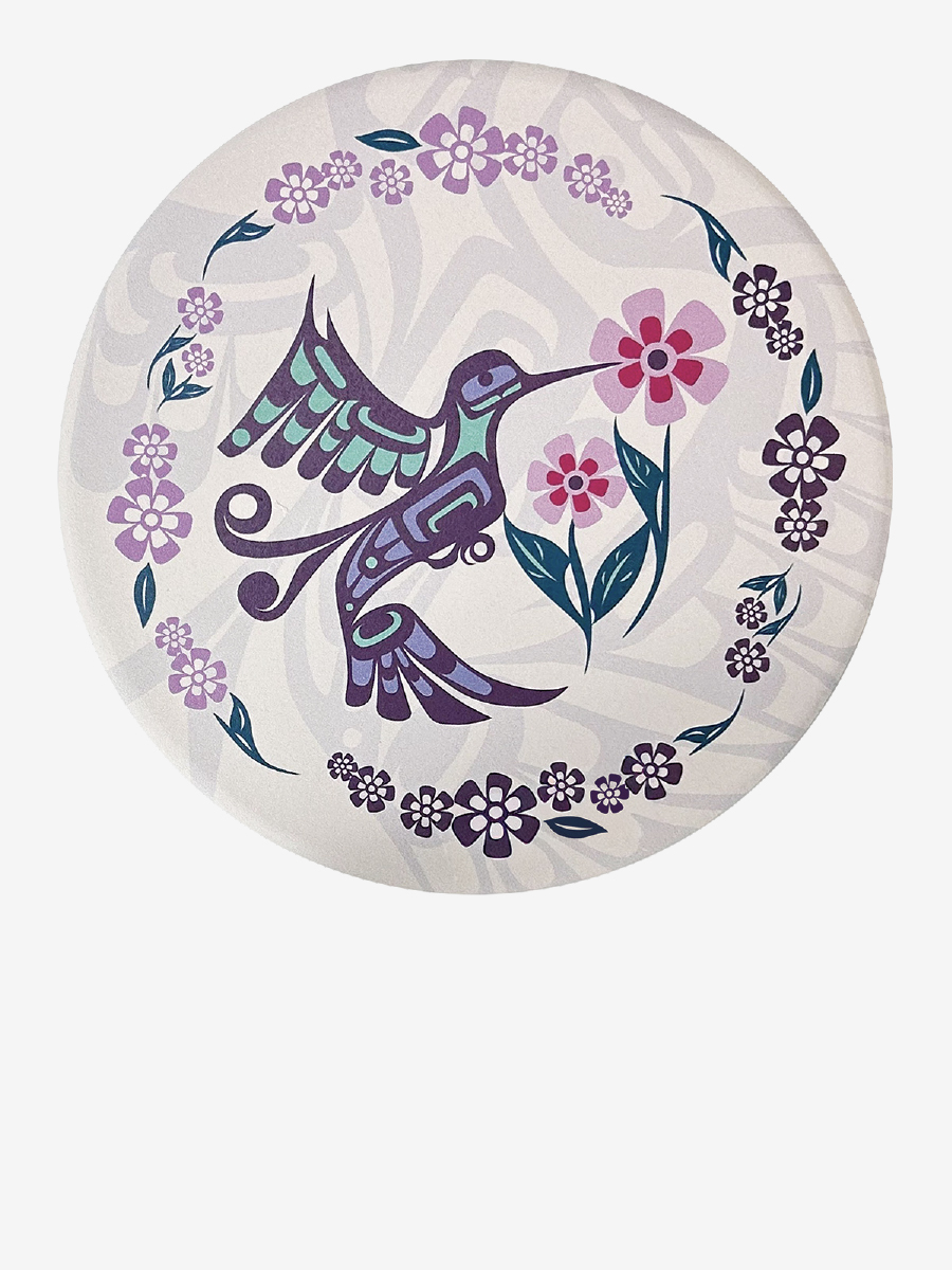 Hummingbird Ceramic Trivet by Francis Dick, Kwakwaka'wakw