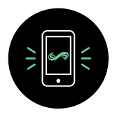 Crossrope logo in a mobile phone to depict an app