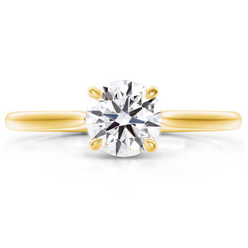 Yellow Gold Engagement Ring and Setting