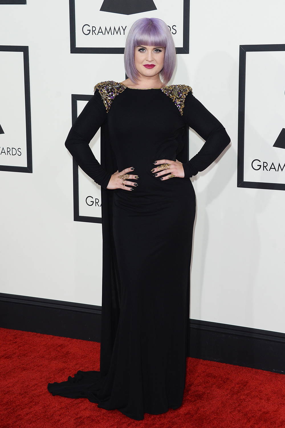 Kelly Osbourne in Badgley Mischka at the 2014 Grammy Awards