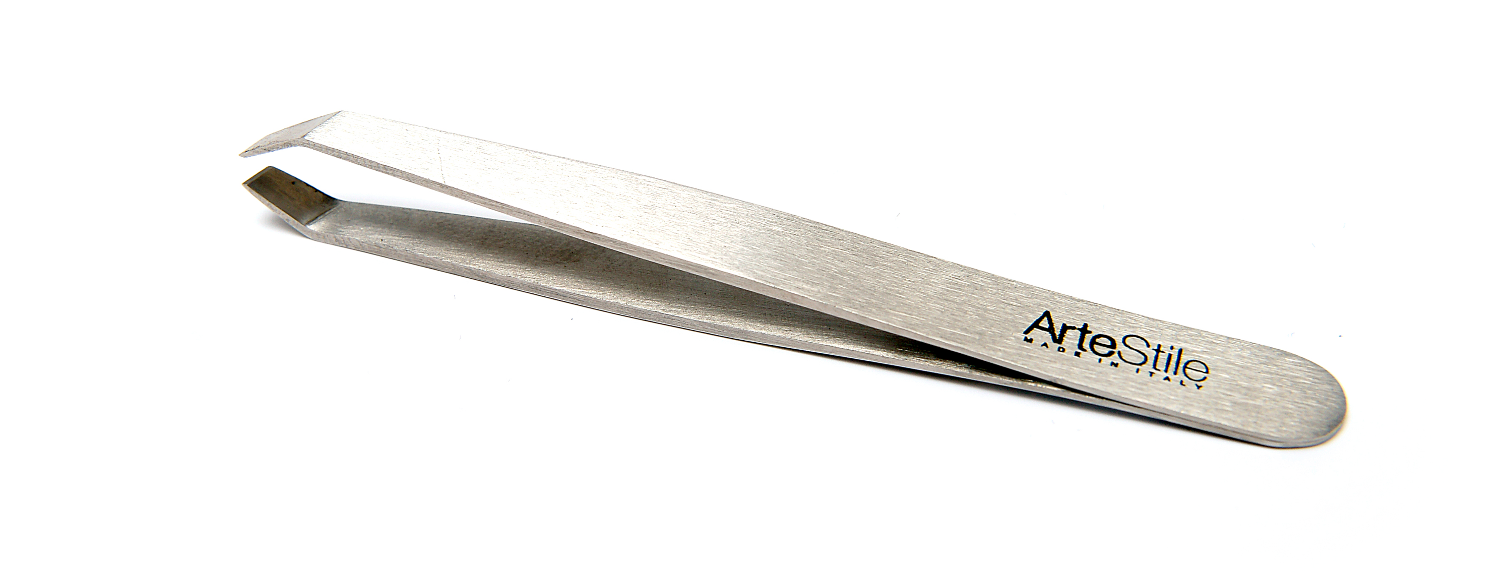 Professional Scissor Handle Tweezers (Matte Finish, Straight Flat Tip)