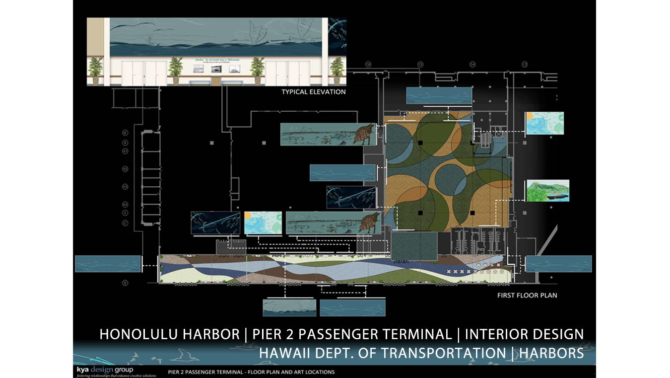 interior design of honolulu harbor pier 2 passenger termina