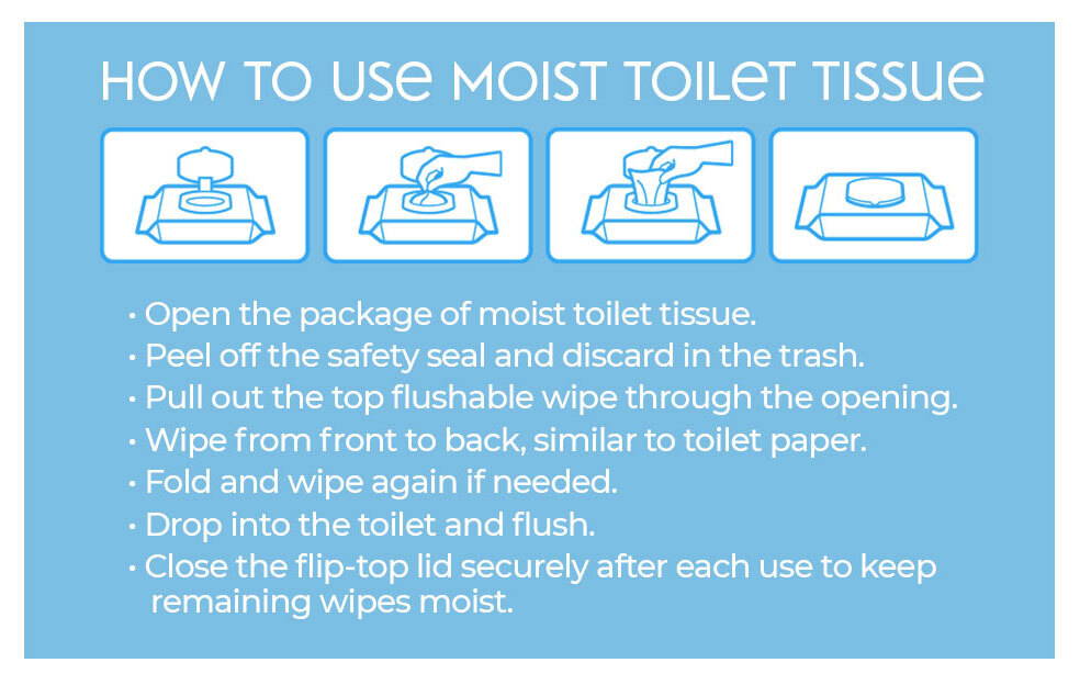 How To Use Moist Toilet Tissue