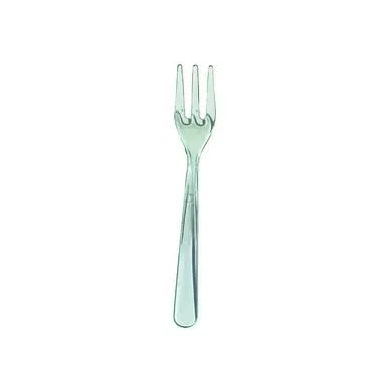 A green transparent mini fork