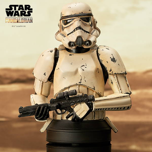 Remnant Stormtrooper Mini Bust holding an E-11 blaster