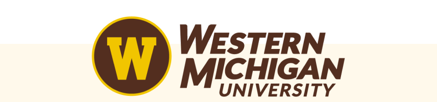 Western Michigan University logo with a stylized 