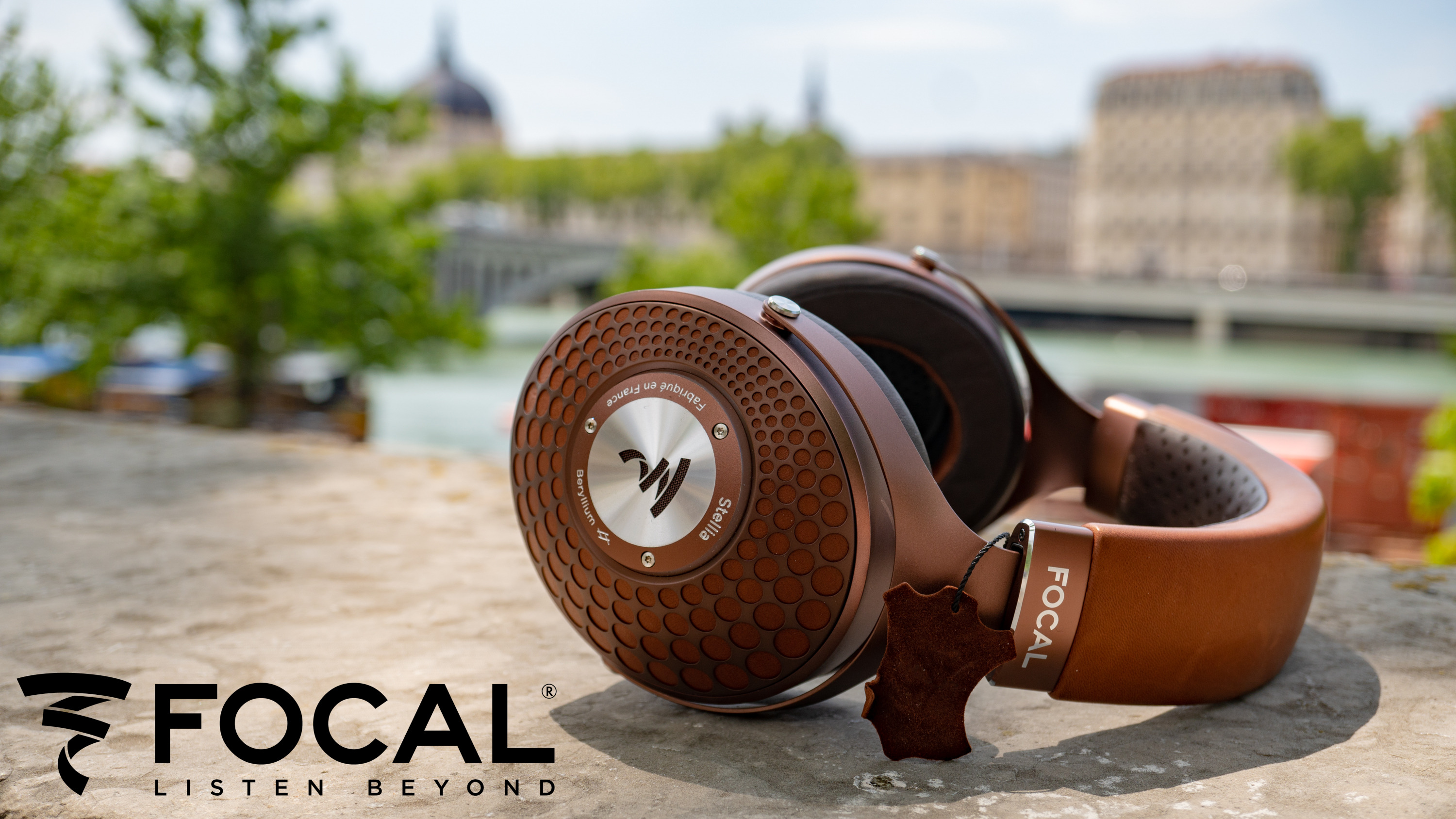 Focal Stellia Closed-Back Headphones on the riverside of Lyon, France