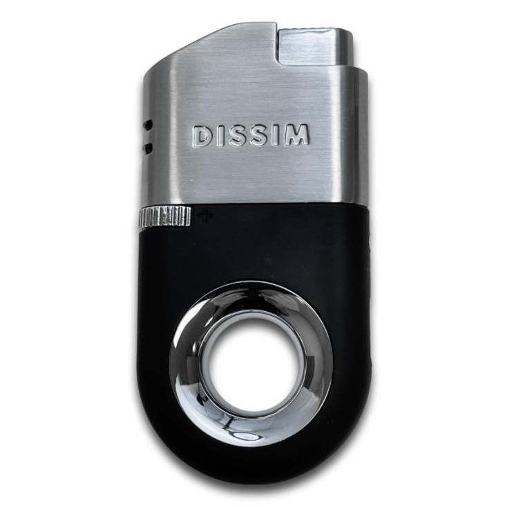 Dissim Executive Inverted Torch Flame Double Jet Cigar Lighter