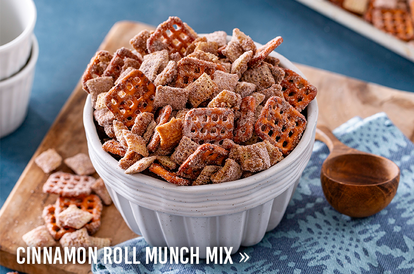cinnamon roll munch mix recipe