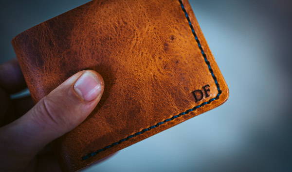 Engraved Billfold | Personalized Mens Wallet Inside Only