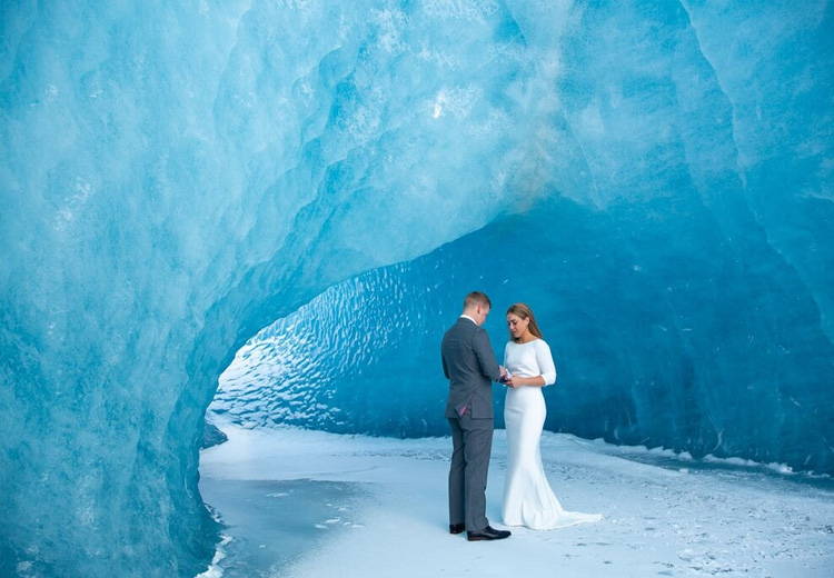 Arctic Cave Wedding in Iceland 