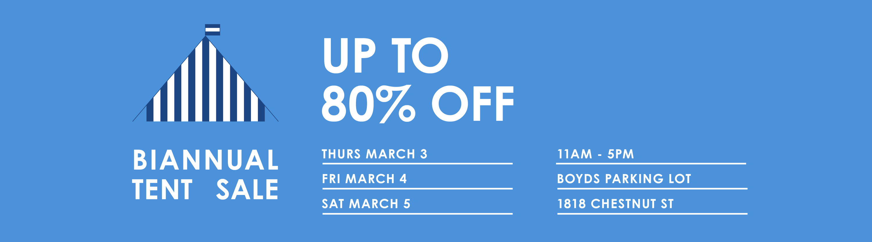 Tent Sale - Up to 80% Off