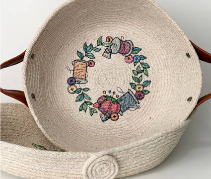 EMBROIDERY SESSION: CREATIVE ROPE BASKETS