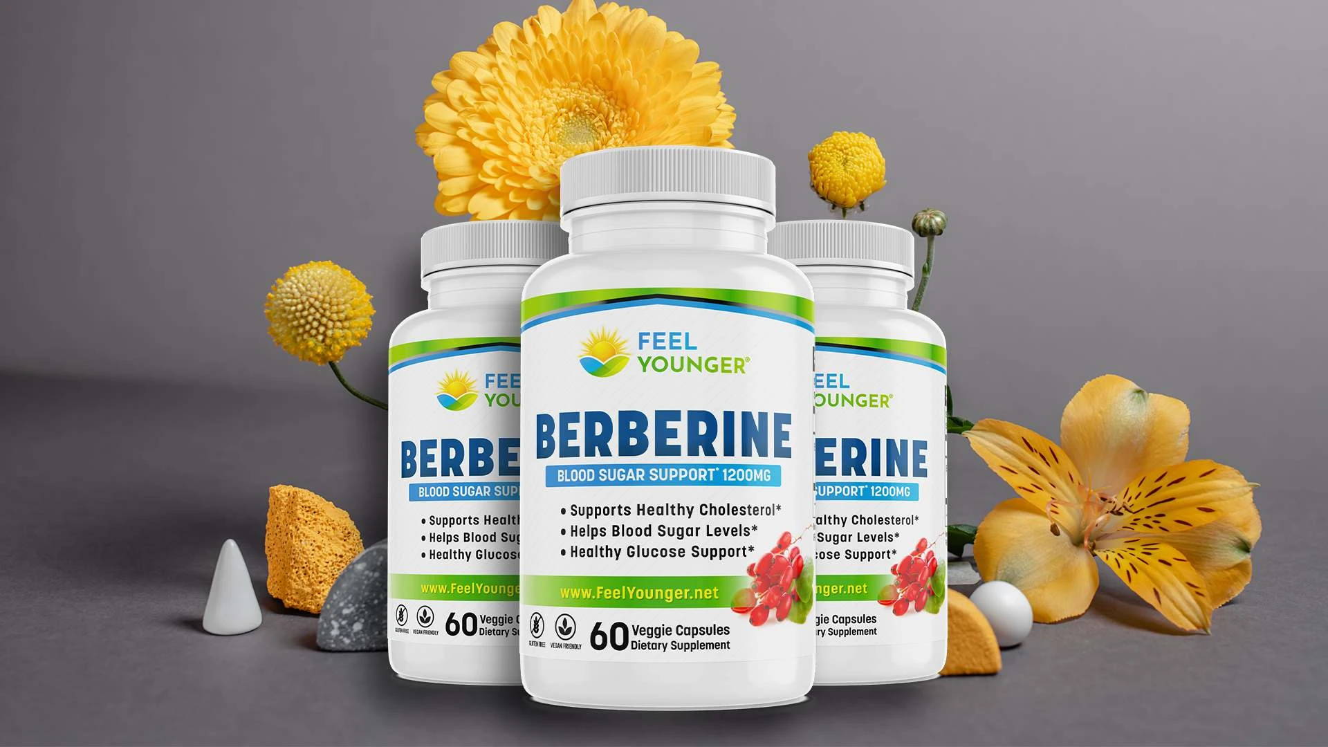 Berberine blood sugar balance supplement by Feel Younger