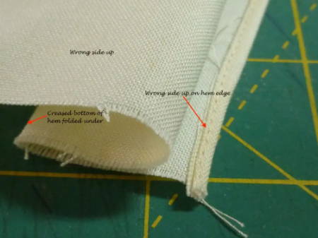 How to Fold Fabric for Blind Hem