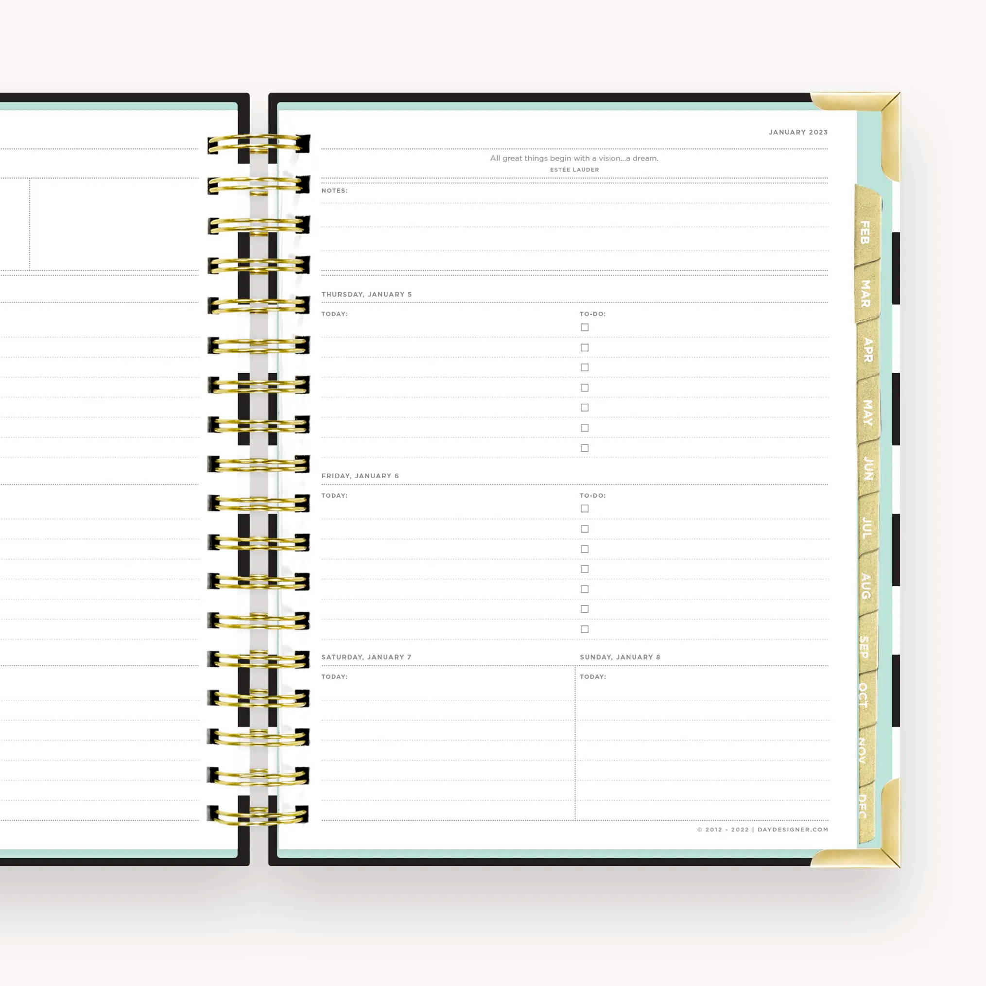 day designer weekly planning page