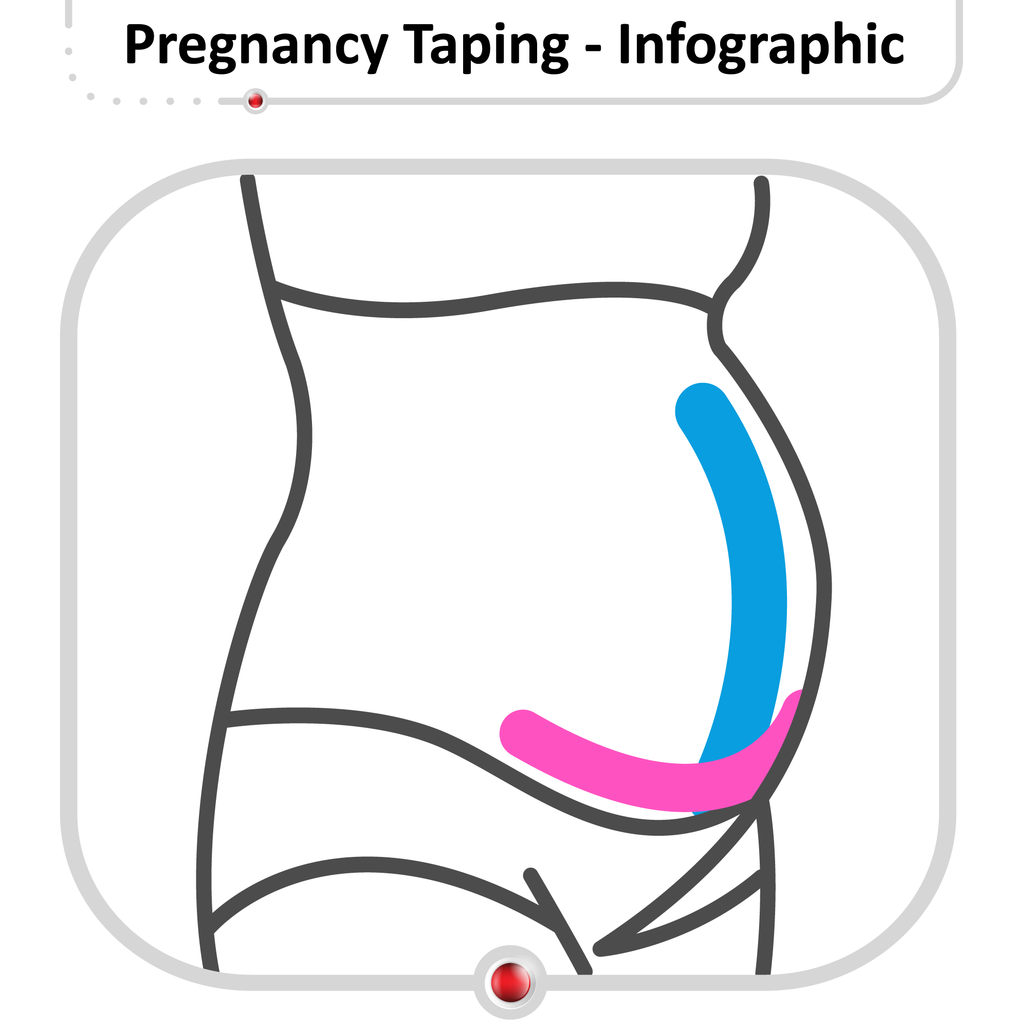 Need some belly support during pregnancy, try kinesiology tape! Mine i, pregnancy