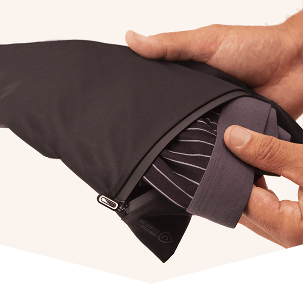 Confitex for Men bladder leakage underwear in a handy waterproof wetbag.