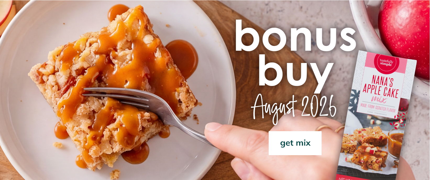 bonus buy | august 2026 | get mix | nana's apple cake mix
