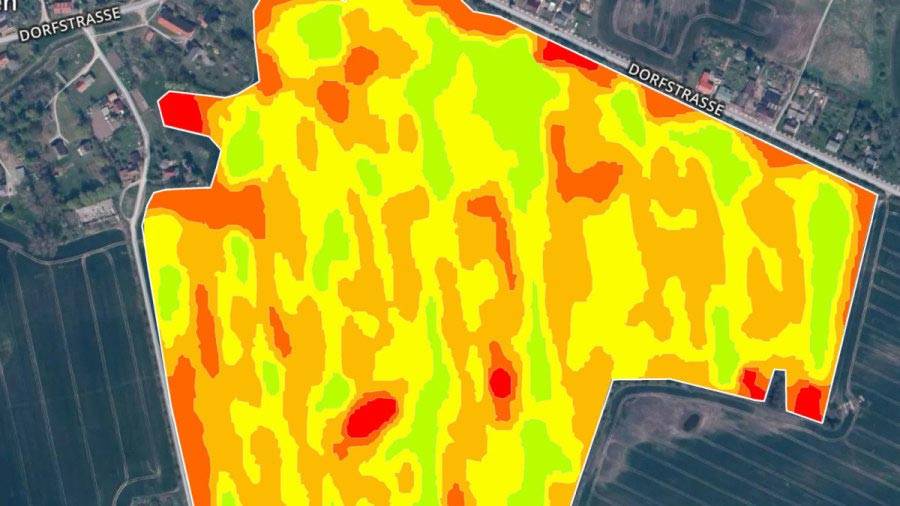 Zonation map Pix4Dfields