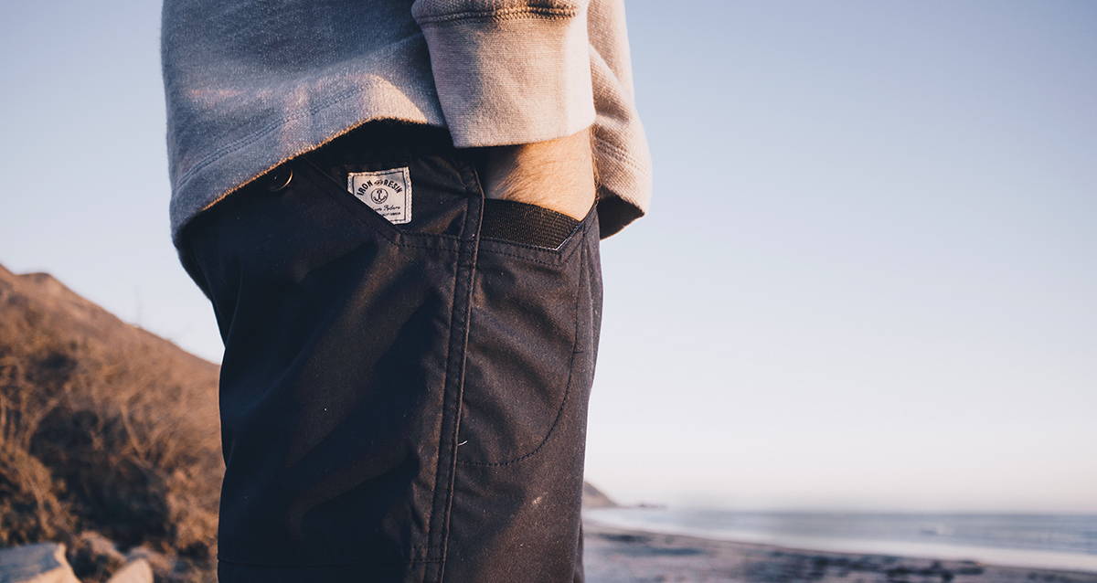 Iron & Resin Nomad Pant Pocket Detail and 9 oz, Iron Cloth Material