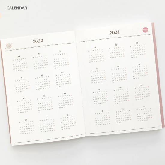Calendar - O-CHECK 2020 Les beaux jours dated weekly diary planner