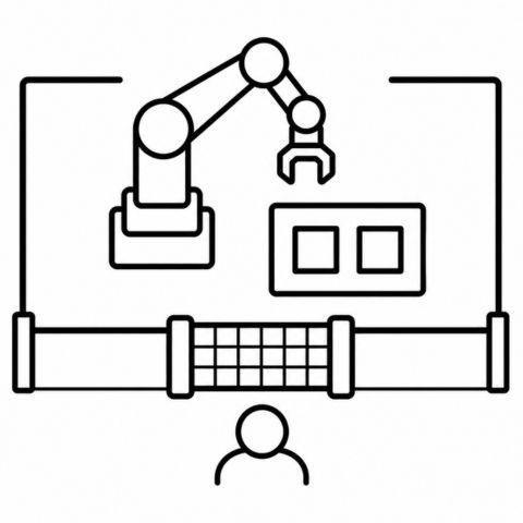 Robotic Work Cell Icon