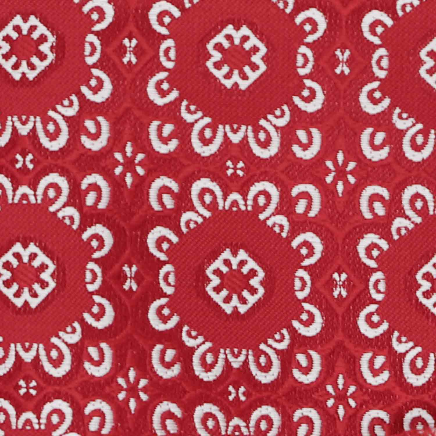 Red abstract floral pattern