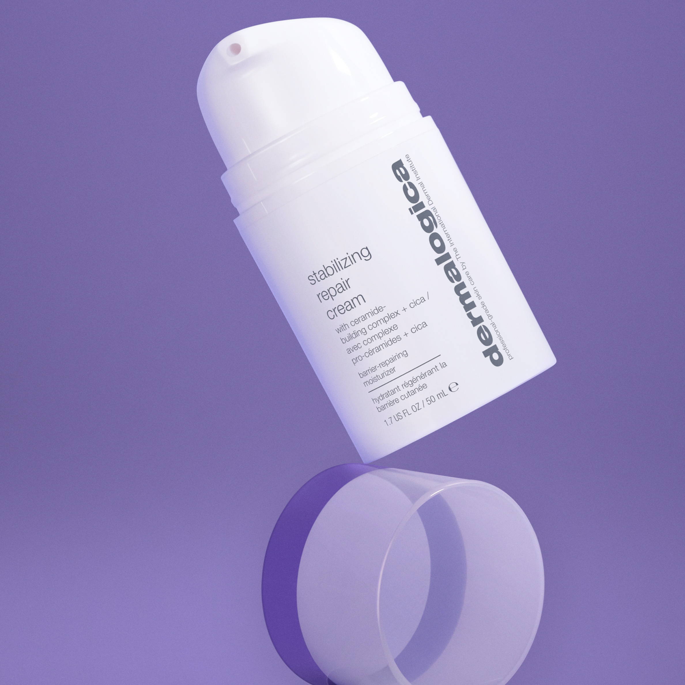 Image of Dermalogica's Stabilizing Repair Cream against purple background