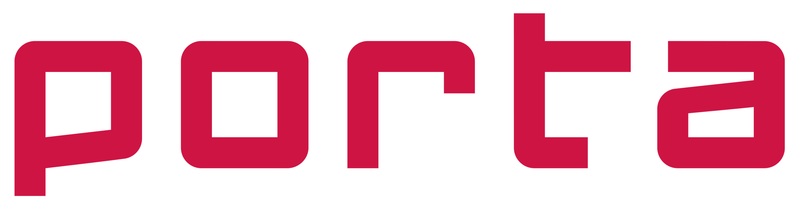 Logo of Porta in bold red letters.