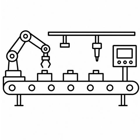 Assembly line automation icon