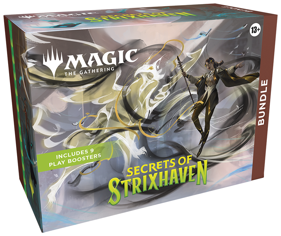Magic: The Gathering Secrets of Strixhaven bundle box.