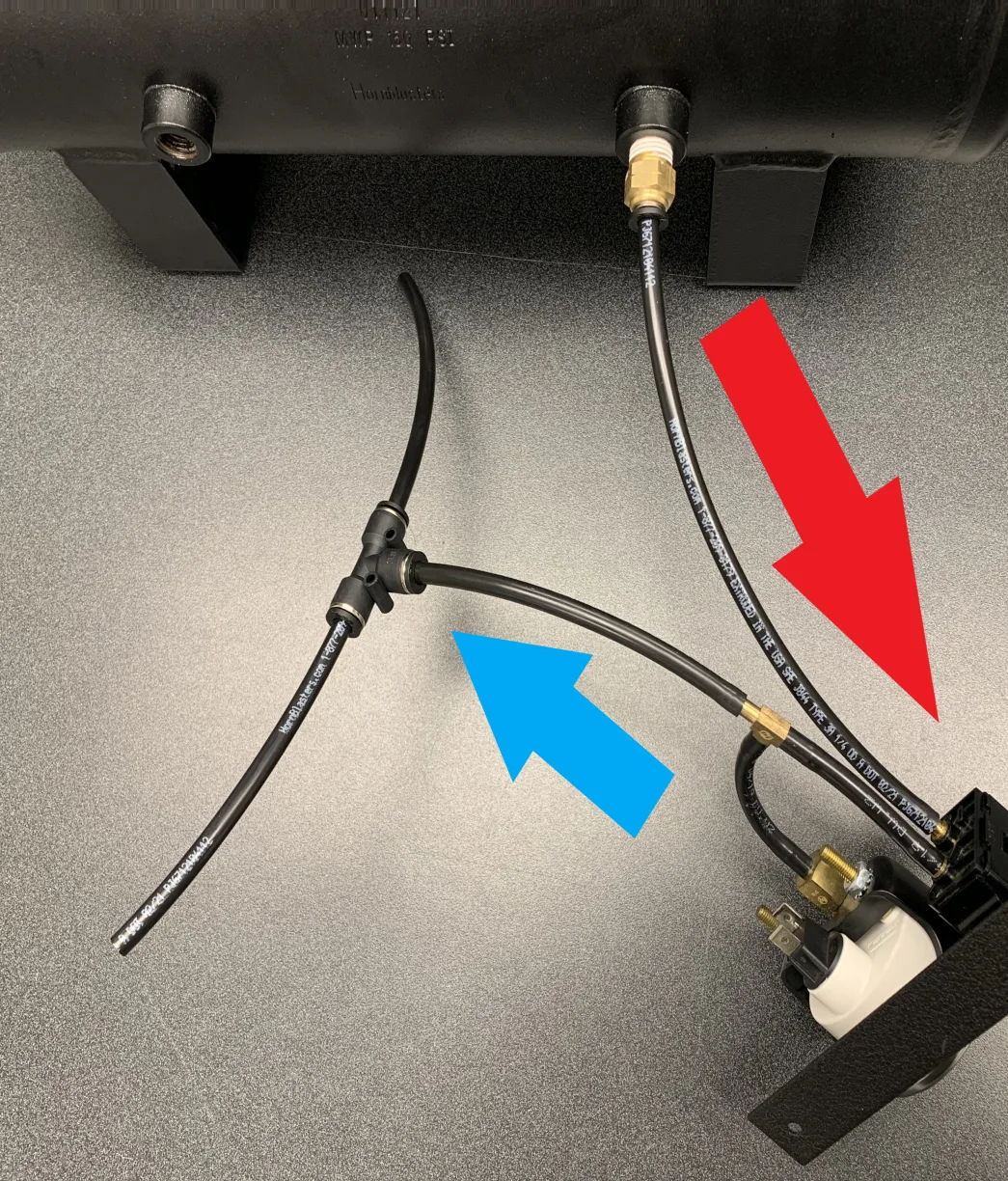 Using Air Bags / Load Support with Horn Kits (Single Path)