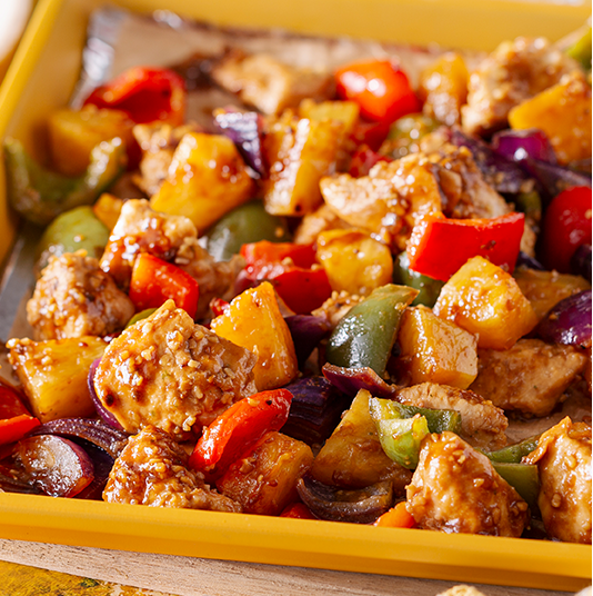 sheet pan hawaiian chicken recipe