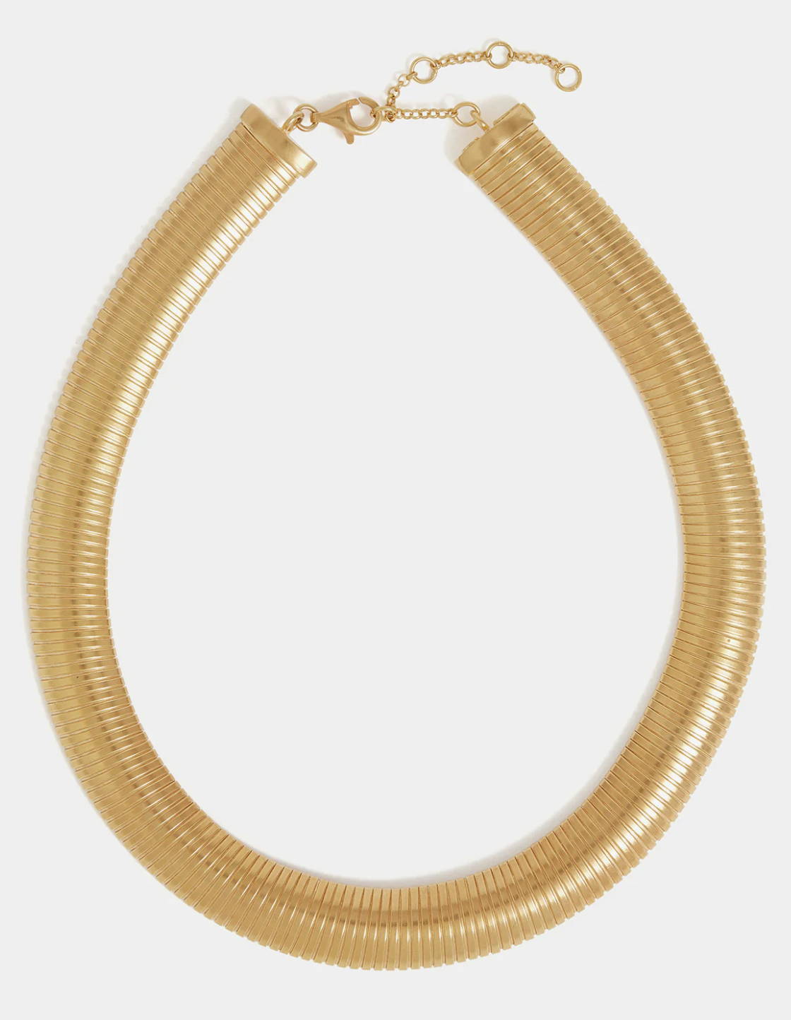 SORU JEWELLERY SOMETING NAVY ARIELLE CHARNAS GOLD SNAKE CHAIN NECKLACE chunky 18ct gold plated brass