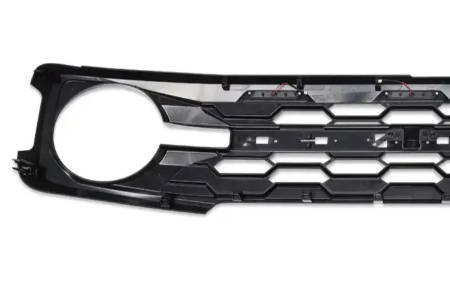 IAG I-Line Para-Hex Style Front Grille Gloss Black with Lights 2021+ Ford Bronco - Back