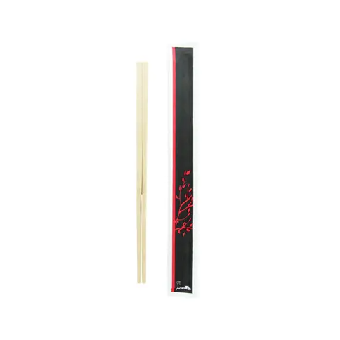 Chop sticks with a black and red bag