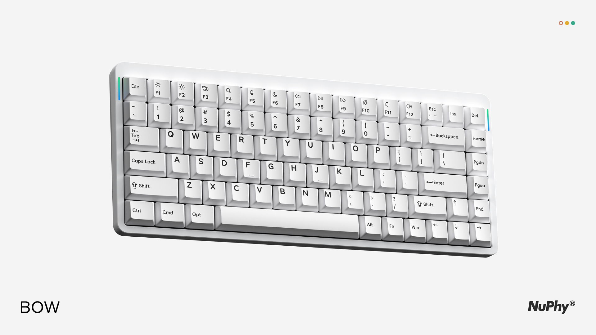 Keycap set NuPhy WoB & BoW nas versões preto e branco