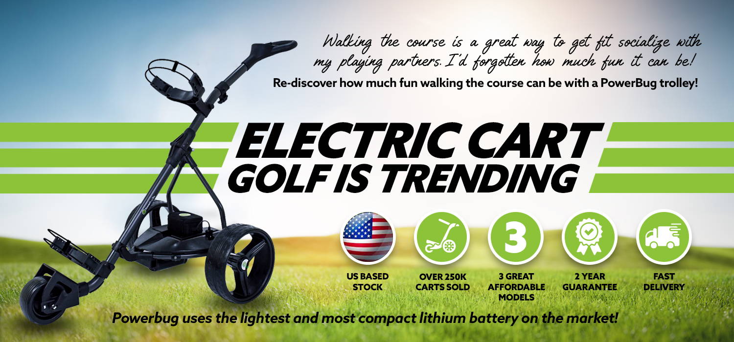PowerBug USA | Trolley Walking Golf Course